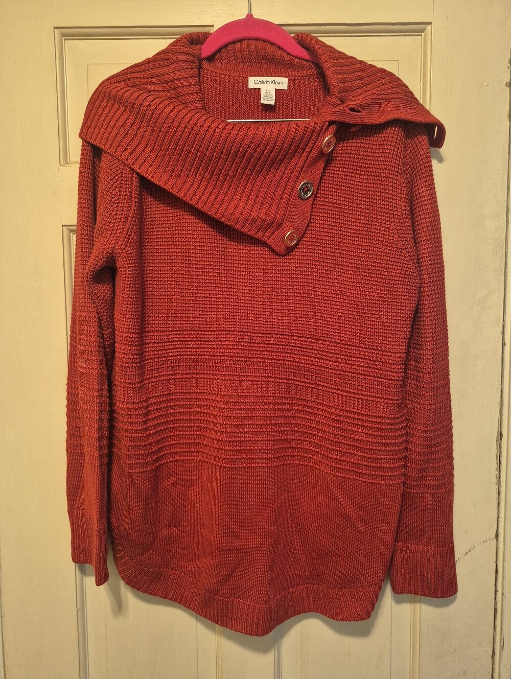 Calvin Klein Deep Red Turtleneck Sweater